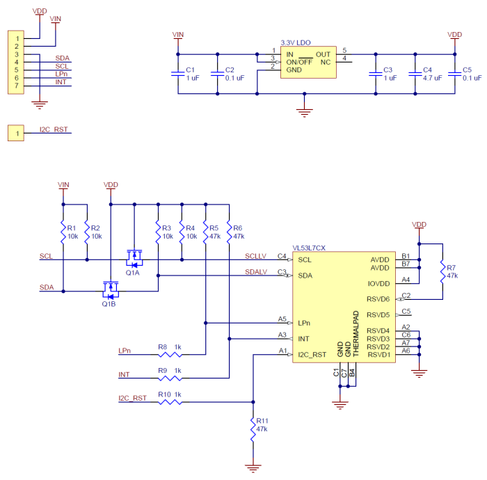 Distance sensor 8x8 matrix 3.5m @ electrokit (5 of 6)