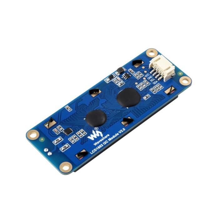 LCD 2x16 tecken vit/blå 3.3/5V - I2C @ electrokit (2 av 9)