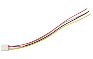 Kontakthus KK med kabel 4-pol 20cm @ electrokit