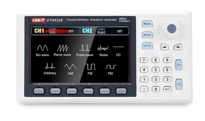 Function generator 30MHz 2-ch UNI-T UTG932E @ electrokit (3 of 3)