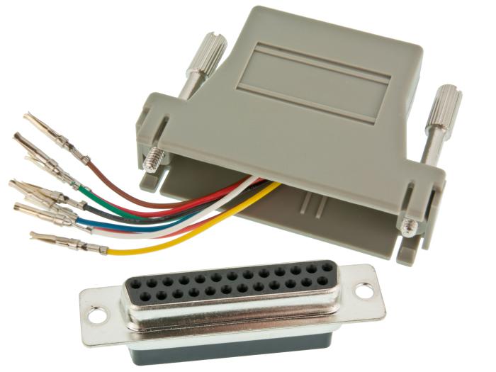 Adapter D-SUB 25p female - RJ45 @ electrokit (1 of 2)