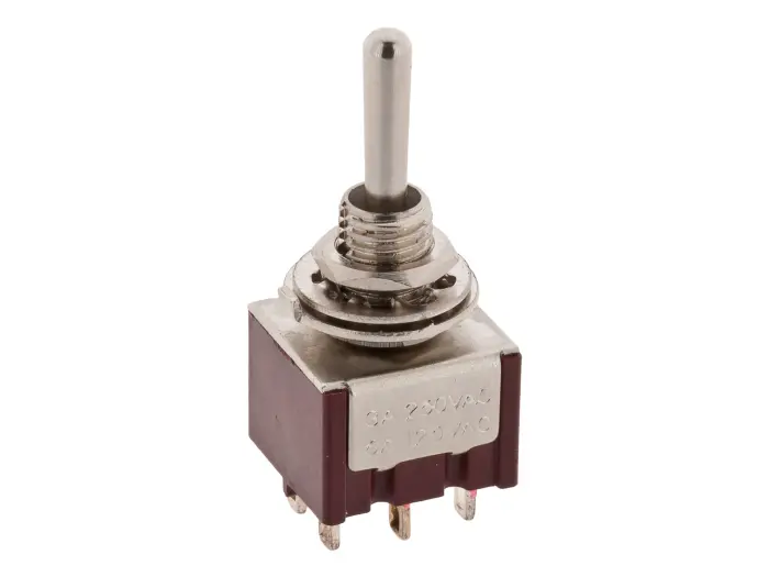Toggle switch 2-p on-on-on solder lugs @ electrokit (1 of 2)