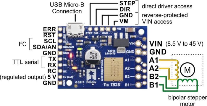 Stepper motor controller Tic T825 @ electrokit (5 of 7)