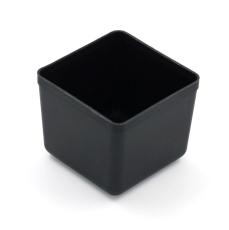 Insatsl&aring;da 55x55mm (PP) svart 7-pack @ electrokit