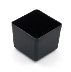Insatsl&aring;da 55x55mm (PP) svart 7-pack @ electrokit