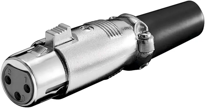 XLR 3P female nickel @ electrokit (1 of 1)
