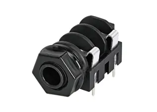 6.3mm hona 2-pol mono chassie PCB brytare @ electrokit