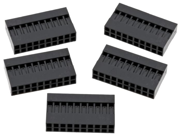 Contact housing 2.54mm 2x10-pin 5-pack @ electrokit (1 of 1)
