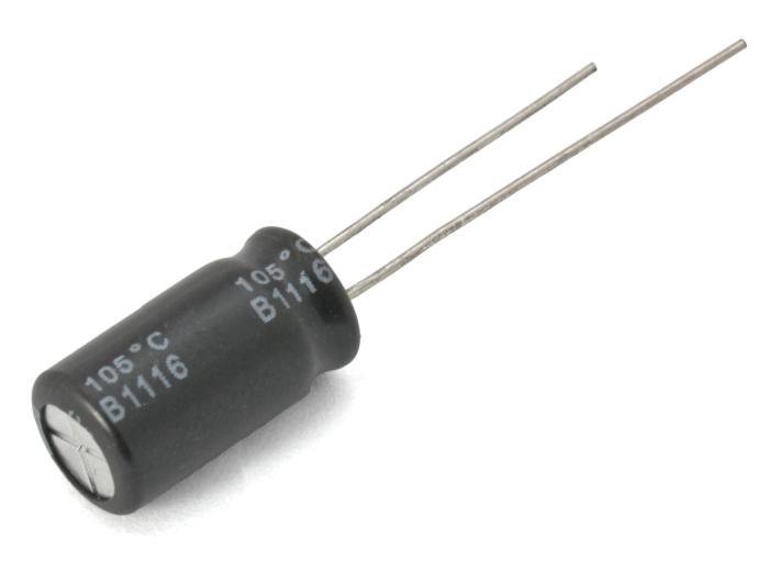 El.lyt 100uF 35V 105C ø8x11mm @ electrokit (1 av 1)