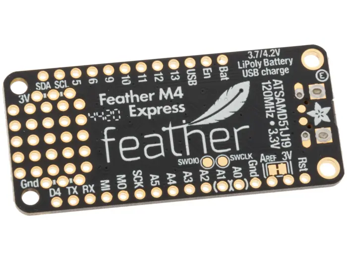 Adafruit Feather M4 Express - ATSAMD51 @ electrokit (2 av 6)