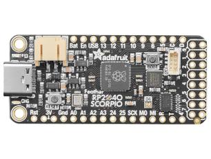 Adafruit Feather RP2040 SCORPIO - NeoPixel-drivkort 8-kan @ electrokit