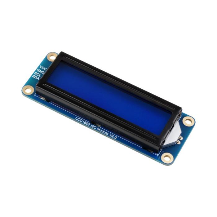 LCD 2x16 tecken vit/blå 3.3/5V - I2C @ electrokit (3 av 9)