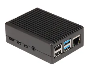Aluminiuml&aring;da f&ouml;r Raspberry Pi 4 - kylfl&auml;ns @ electrokit