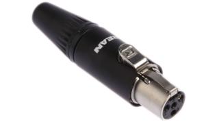 XLR Mini 4-pol hona @ electrokit
