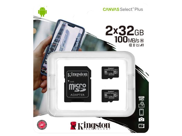 Minneskort microSDHC 32GB Klass 10 A1 - 2-pack @ electrokit (2 av 2)