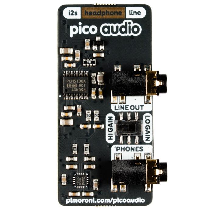 Ljudkort för Raspberry Pi Pico 32bit stereo DAC - I2C @ electrokit (2 av 4)