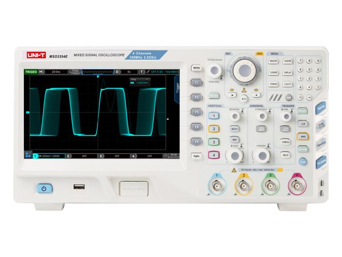 Oscilloskop MSO 350MHz 4+16-kan Uni-T MSO3354E-S @ electrokit (1 av 3)