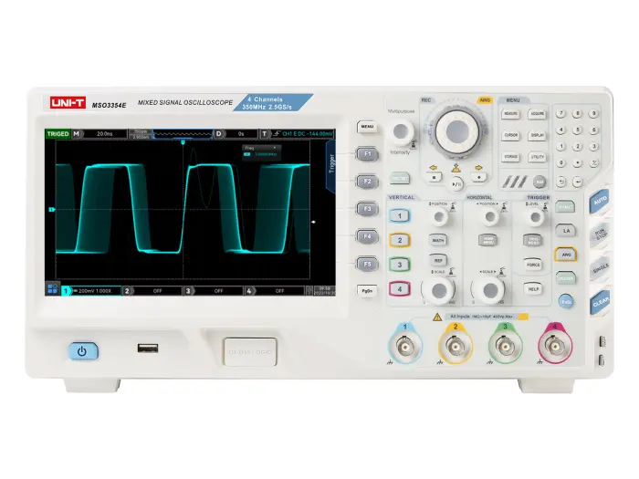 Oscilloskop MSO 350MHz 4+16-kan Uni-T MSO3354E-S @ electrokit (1 of 3)