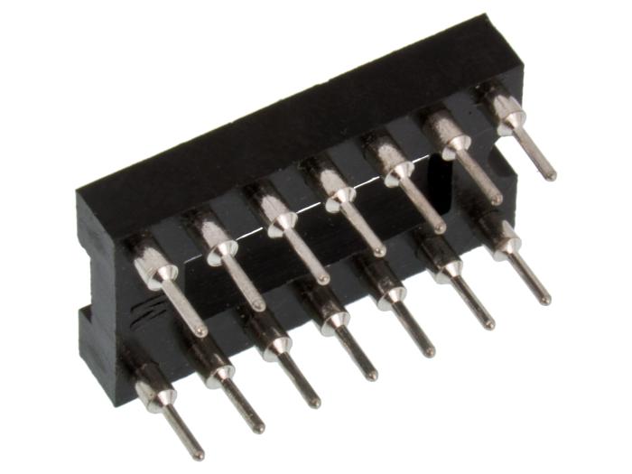 DIL-hållare svarvad 14-pin @ electrokit (2 av 2)