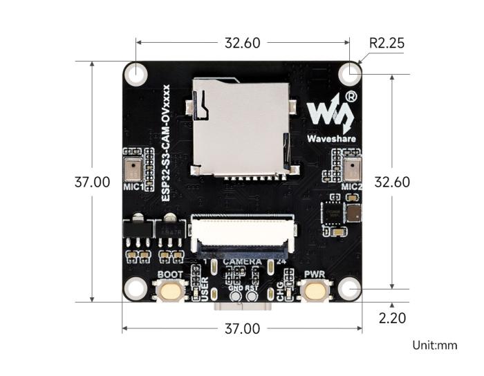 ESP32-S3 AI camera 5MP with audio 16MB, PSRAM 8MB @ electrokit (10 of 10)