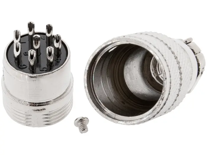 Kontakt GX16 plugg 8-pol kabel @ electrokit (3 av 3)