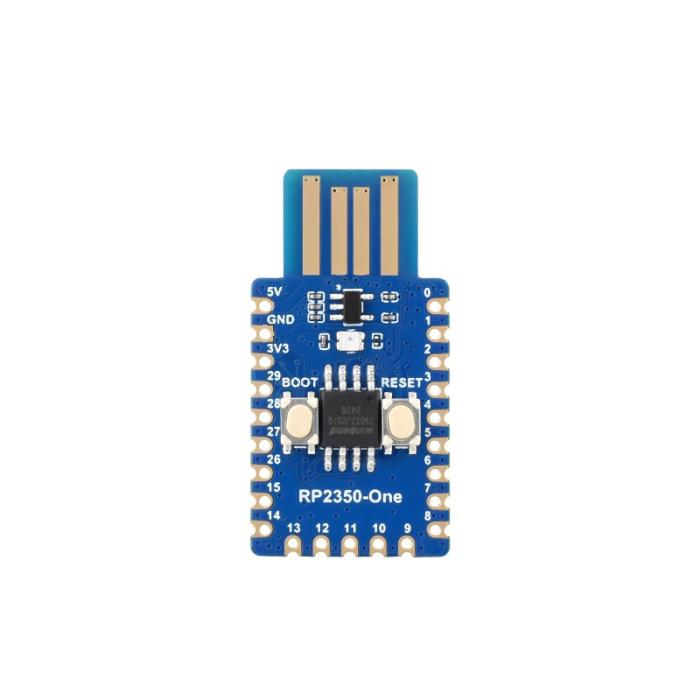 RP2350 4MB mini dev board USB-A @ electrokit (4 of 9)
