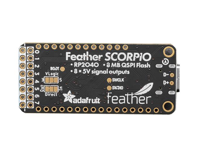 Adafruit Feather RP2040 SCORPIO - NeoPixel-drivkort 8-kan @ electrokit (2 of 8)