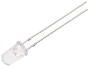LED UV-A 5mm 3-3.8V 20mA 370-380nm 60 deg @ electrokit