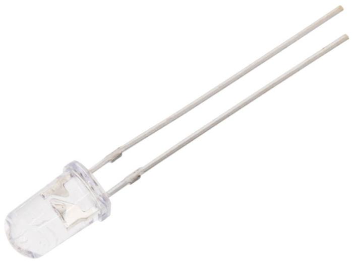 LED UV-A 5mm 3-3.8V 20mA 370-380nm 60 deg @ electrokit (1 of 1)