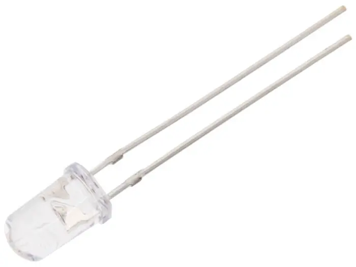LED UV-A 5mm 3-3.8V 20mA 370-380nm 60 gr @ electrokit (1 av 1)