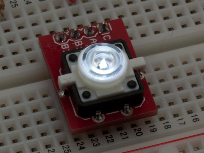 Tryckknapp PCB 12x12mm LED vit @ electrokit (2 av 3)