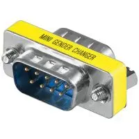 Könbytare D-SUB DB9 hane/hane @ electrokit