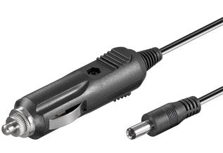 12/24V kablage till 2.1mm DC-kontakt 1.8m @ electrokit