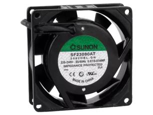 Fläkt 80x80x25mm 230VAC 30dBA 30.6m³/h @ electrokit