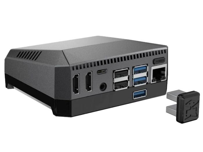 ARGON ONE M2 Inbyggnadslåda för Raspberry Pi 4 (M.2 SSD) @ electrokit (4 av 5)