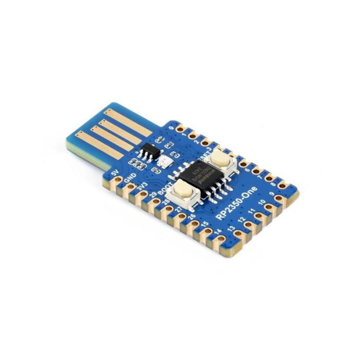RP2350 4MB mini dev board USB-A @ electrokit (5 of 9)