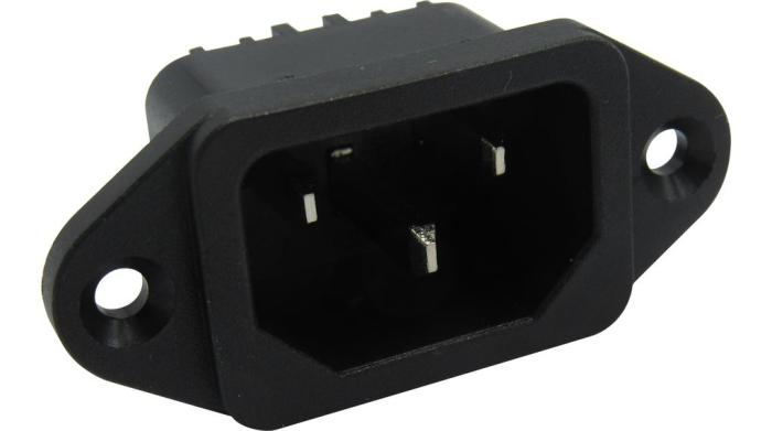 Apparatintag C14 10A 250VAC @ electrokit (1 av 3)