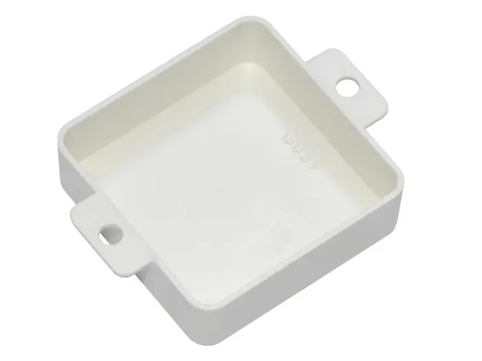 Apparatlåda 40x40x12mm för ingjutning vit @ electrokit (1 av 1)