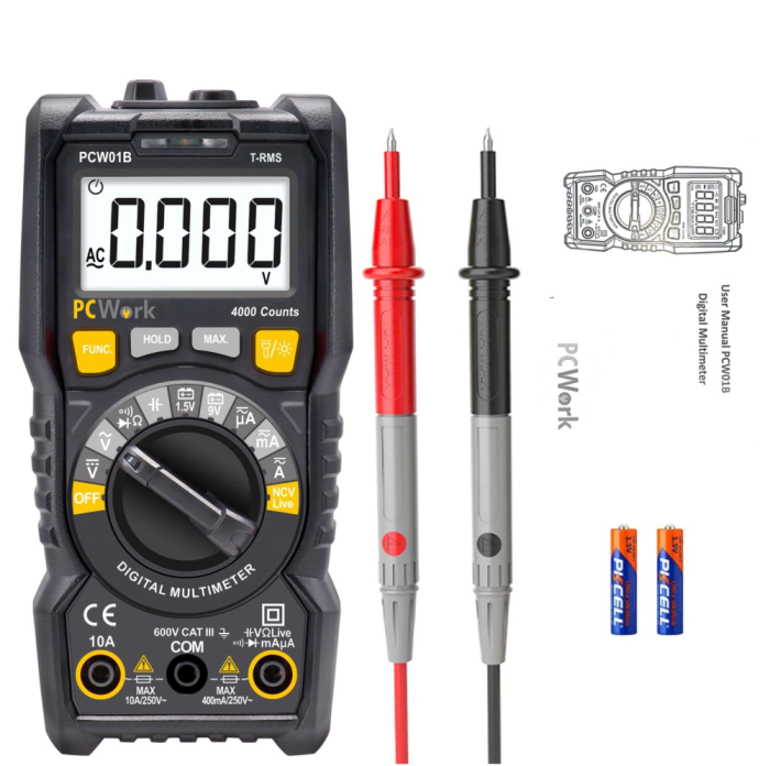 Multimeter PCW01B - Auto Range @ electrokit (4 of 6)