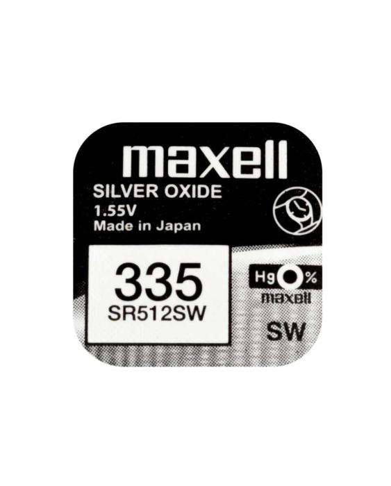 Knappcellsbatteri silveroxid 335 SR512 Maxell @ electrokit (1 av 2)