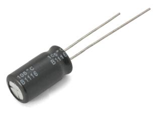 Electrolytic capacitor 100uF 35V 105C &oslash;8x11mm 3000h @ electrokit