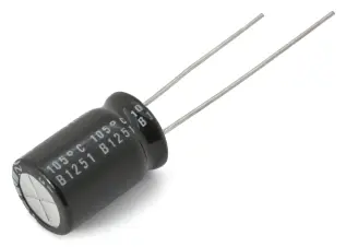 Electrolytic capacitor 470uF 35V 105C &oslash;10x16mm 2000h @ electrokit
