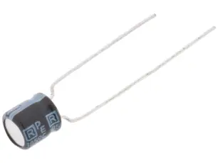 Elektrolytkondensator 10uF 25V 105C &oslash;4x5mm 1000h @ electrokit
