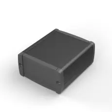 Aluminiuml&aring;da extruderad 70x60x31mm ABS lock @ electrokit