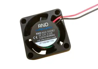 Fläkt 25x25x10mm 12VDC 28dBA 4m³/h @ electrokit