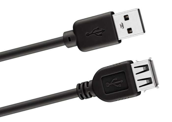 USB-kabel A-hane - A-hona 3m @ electrokit (1 av 1)