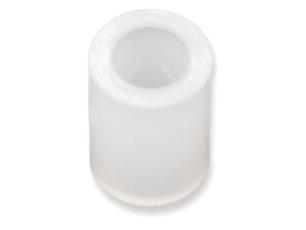 Distans 3.7/2.2 x 5mm plast vit @ electrokit