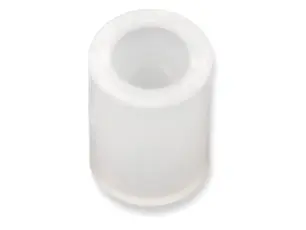Distans 3.7/2.2 x 5mm plast vit @ electrokit