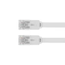 UTP Cat6 flat nätverkskabel 3m vit Cu @ electrokit
