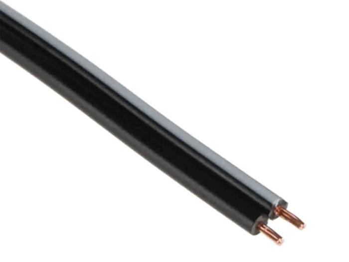 Kabel 2x0.34mm² Cu svart /m @ electrokit (1 av 1)